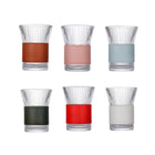 Glass Water Cup With Leather Protective Sleeve