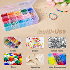 Clear Plastic Organizer Box Storage Container Grids