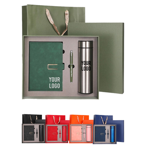 Business Notebook Gift Set with Insulated Mug