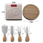 5-Piece Wood Cheese Board Set