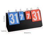 Portable Tabletop Scoreboard With Flip Cards