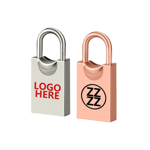 128G Lock Shaped Metal Usb Flash Drive