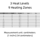 Electric Heated Vest with 3 Heat Levels 9 Heating Zones