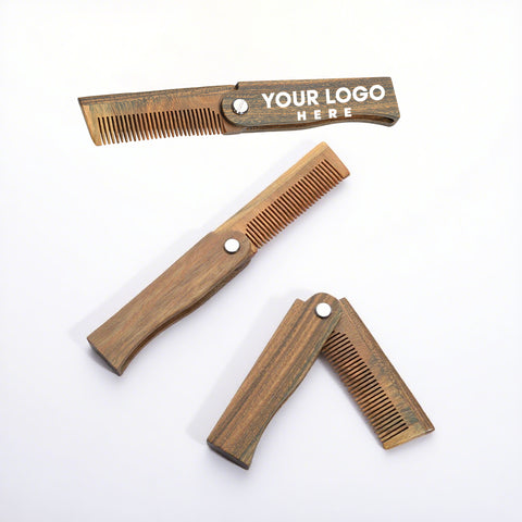 Anti-static Minimalist Folding Wooden Comb