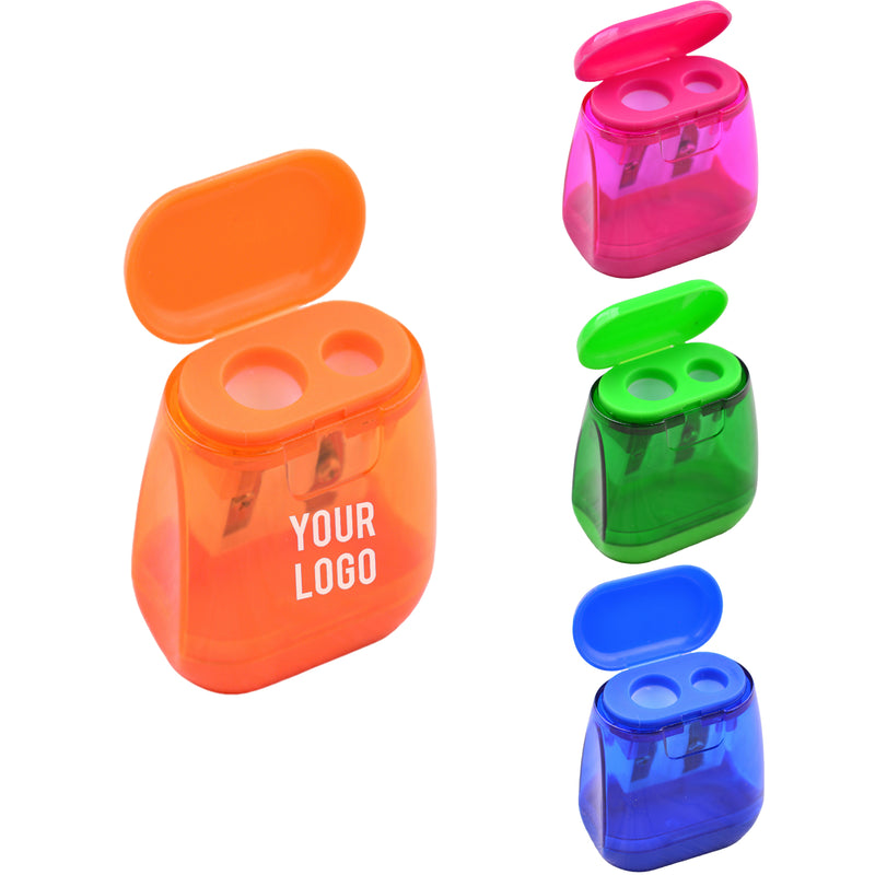 Portable Double-Hole Pencil Sharpener