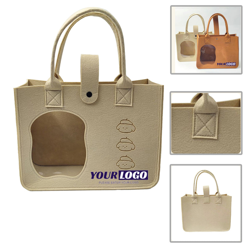 Kitchen Reusable Grocery Felt Tote Bags