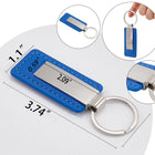 Rectangular Leather Keychain