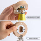 Wood Magnetic Beer Bottle Opener