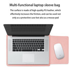 Leather Laptop Sleeve Case With Small Bag