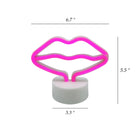 Lip Shaped Led Neon Signs With Stand
