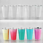 15Oz Cold-Color Changing Tumbler, White-To-Color Magic