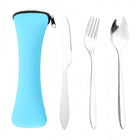 Stainless Steel Knife Fork And Spoon Portable 3-Piece Set