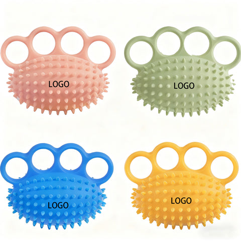 Silicone Four-Finger Hedgehog Grip Ball Hand Trainer