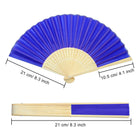 Full Color Custom Handheld Bamboo Cloth Foldable Fan