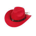 Western Cowboy Hat With Bull Head Emblem