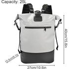 25L Roll Top Closure Heavy Duty Waterproof Bag