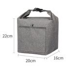 Portable Durable Roll-top Insulated Lunch Tote Bag Bento Bag