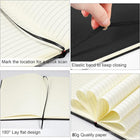 Lined Journal Notebooks A5 Hardcover Faux Leather Ruled