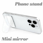 Adhesive Foldable Phone Stand With Mini Mirror