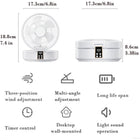Foldable Wall-Mounted Fan With Night Light