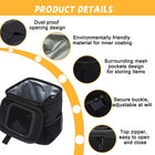 Car Trash Can With Lid & Storage Pockets