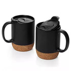 14 oz Cork Bottom Ceramic Mug
