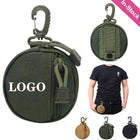 Portable Tactical Round Wallet with Carabiner