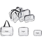 3 Pieces Clear PVC Makeup Bag