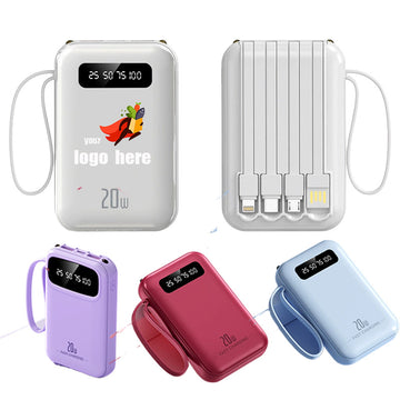 Quad-Cable Power Bank With Display
