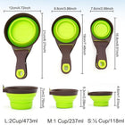M Size Collapsible Pet Scoop Silicone Measuring Cups