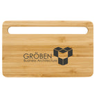Custom Printed Bamboo Wireless Charging Pad with Phone Stand