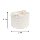 Customizable Handwoven Storage Basket With Knots