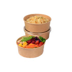 Kraft Paper Bowls with Lid