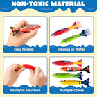 8-Pack Shark Underwater Diving Torpedo Toys