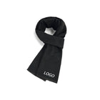Solid Color Knitted Woven Scarf W/ Tassel