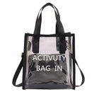 2 In 1 Transparent Shoulder Bag Jelly Handbag