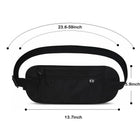 Hidden Money Belt with RFID Blocking