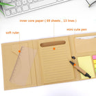 Tri-Fold Notebook with Sticky Notes
