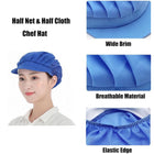 Unisex Kitchen Working Catering Elastic Half Mesh Cap