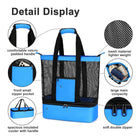Beach Mesh Bag With Cooler - Ocean