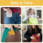 PU Leather Pouch With Snap Spring Closure