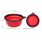 13.51Oz Collapsible Dog Bowls