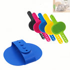 Pet Bath Comb Brush With Adjustable Ring Handle
