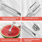2-in-1 Watermelon Cutter and Fork - Dual-Head Fruit Tool