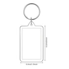 Full Color Custom Photo Insert Keychain