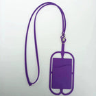 Silicone Phone Card Holder With Lanyard
