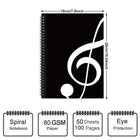 Custom Music Notebook 50 Sheets A4 Size