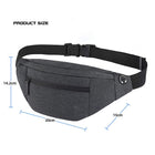 4 Zipper Pockets Waist Bag Large Capacity Crossbody Bag