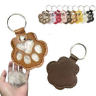 Leather Keychain Pouch for Pet Hair Storage