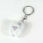 Mini Tooth Shaped Keychain Dental Floss 10m Mint Waxed